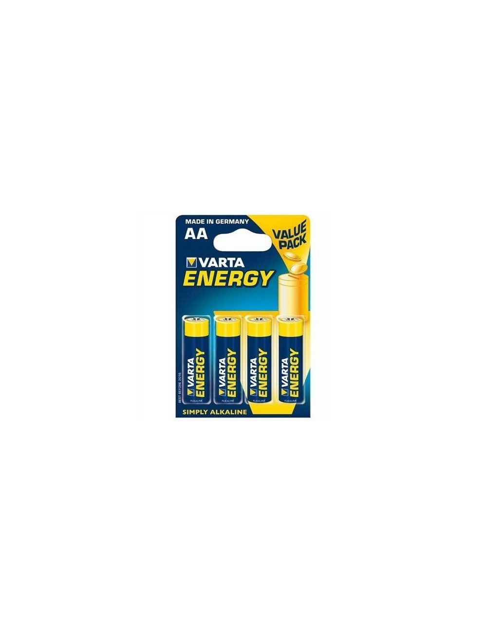 BATTERIA VARTA ENERGY AA LR6 4 UNITÀ BATTERIA VARTA ENERGY AA LR6 4 UNITÀ