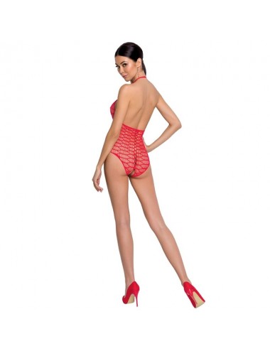 PASSION WOMAN BS087 BODYSTOCKING ROSSO TAGLIA UNICA