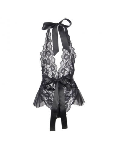 QUEEN LINGERIE - TEDDY BASSO IN PIZZO L/XL