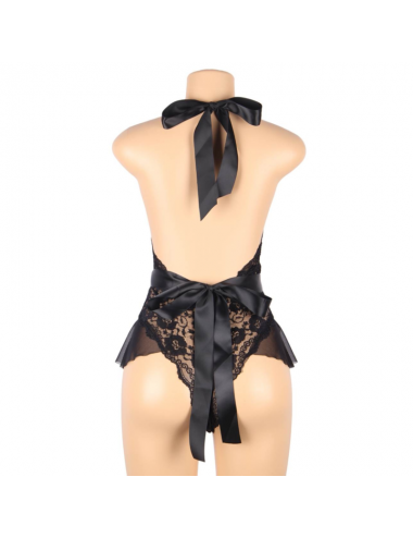 QUEEN LINGERIE - TEDDY BASSO IN PIZZO L/XL