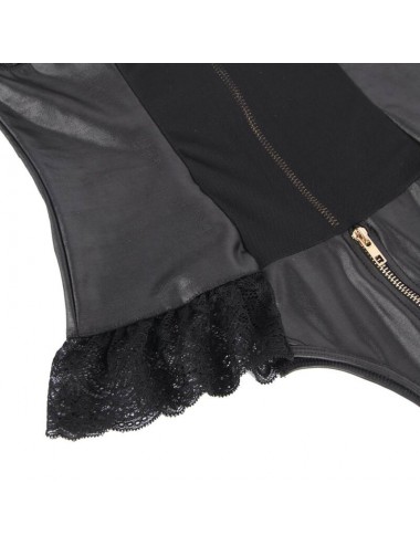 QUEEN LINGERIE - TEDDY CON CERNIERA S/M