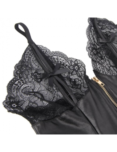 QUEEN LINGERIE - TEDDY CON CERNIERA S/M