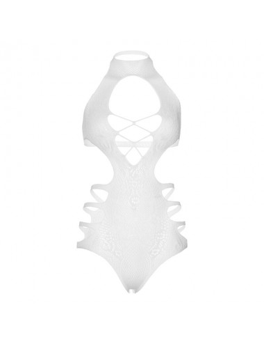 LEG AVENUE - BODY CON SPALLINE CUT OUT TAGLIA UNICA - BIANCO