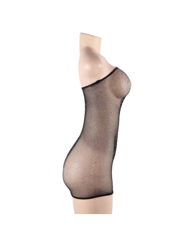 QUEEN LINGERIE - ABITO BODY A RETE CON DIAMANTI S/L