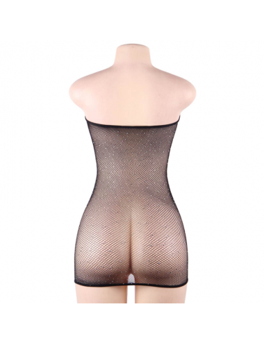 QUEEN LINGERIE - ABITO BODY A RETE CON DIAMANTI S/L
