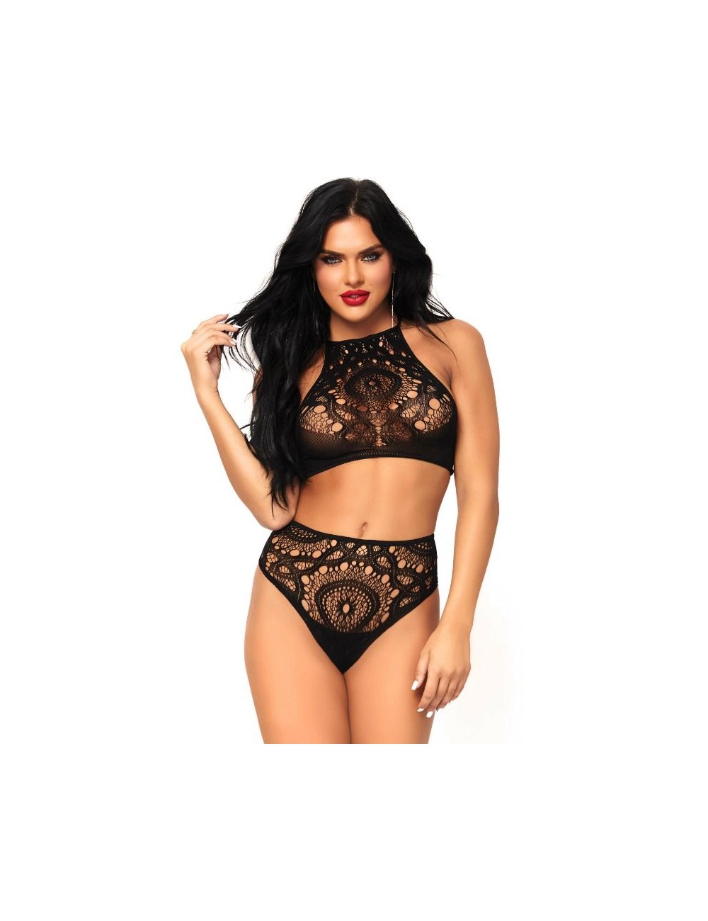 LEG AVENUE SET 2 PEZZI TOP E MUTANDINE S / M LEG AVENUE SET 2 PEZZI TOP E MUTANDINE S / M