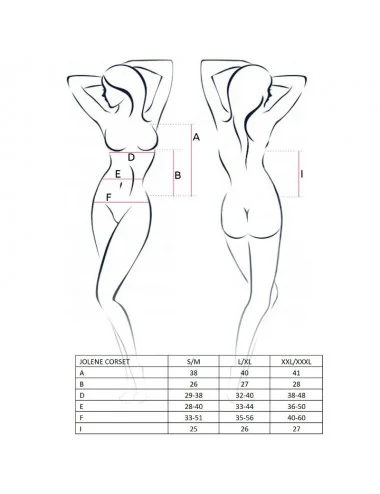 PASSION WOMAN JOLENE CORSETTO NERO L / XL