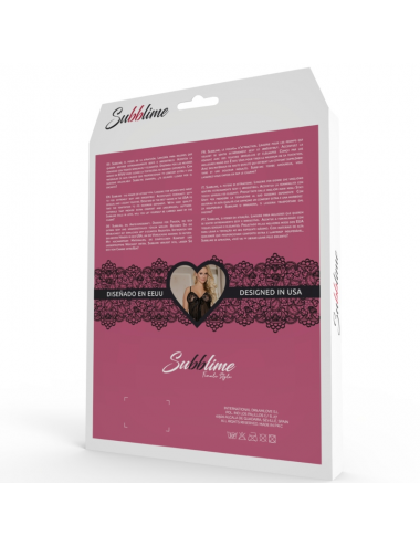 SUBBLIME - DRESSES ABITO CORTO + PERIZOMA NERO L / XL