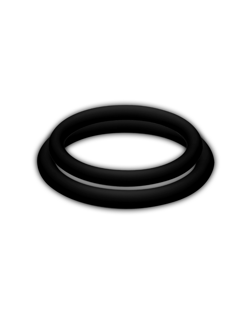 POTENZ DUO ANELLI NERO - M POTENZ DUO ANELLI NERO - M