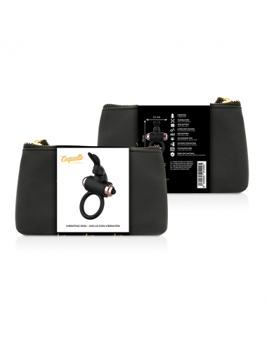 ANELLO DA CAZZO COQUETTE CHIC DESIRE CON VIBRATORE NERO/ORO