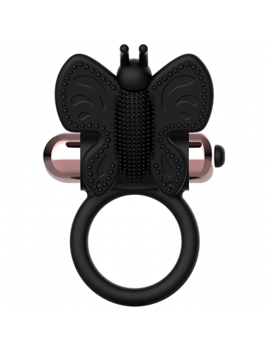 ANELLO CAZZO COQUETTE CHIC DESIRE FARFALLA CON VIBRATORE NERO/ORO