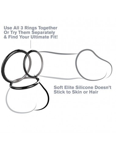 SET 3 ANELLI STAMINA IN SILICONE FANTASY C-RINGZ