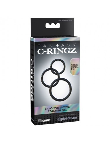 SET 3 ANELLI STAMINA IN SILICONE FANTASY C-RINGZ