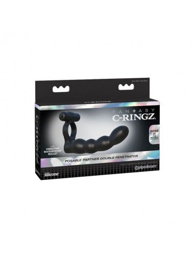 DOPPIO PENETRATORE POSABILE FANTASY C-RINGZ