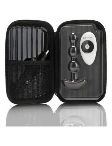 B-VIBE -TRIPLET ANAL CONTROL REMOTO BEADS NEGRO