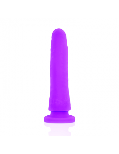 DELTA CLUB TOYS IMBRACATURA + DONG SILICONE VIOLA 17 X 3 CM