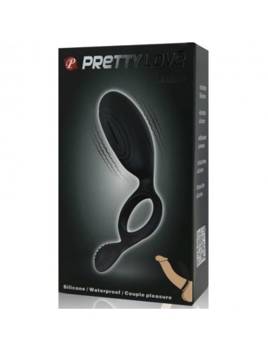 PRETTY LOVE ANILLO VIBRADOR CON ESTIMULADOR ETHEL