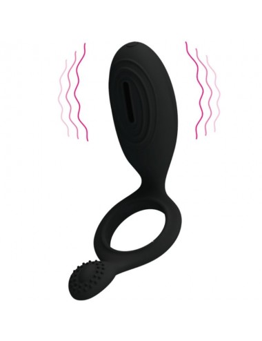 PRETTY LOVE ANILLO VIBRADOR CON ESTIMULADOR ETHEL