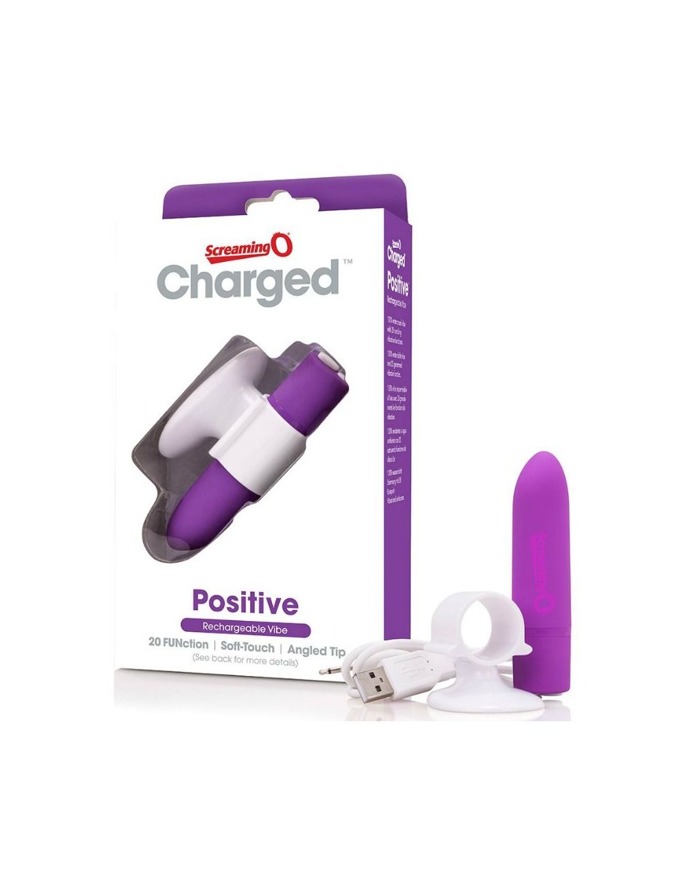 SCREAMING O MASSAGGIATORE RICARICABILE - POSITIVO - VIOLA SCREAMING O MASSAGGIATORE RICARICABILE - POSITIVO - VIOLA