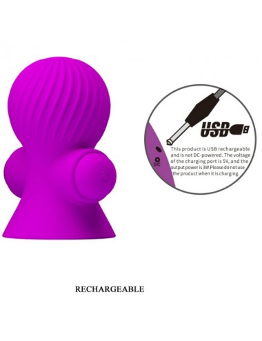 PRETTY LOVE ESTIMULADORES PEZONES 12M VIBRACIÓN LILA