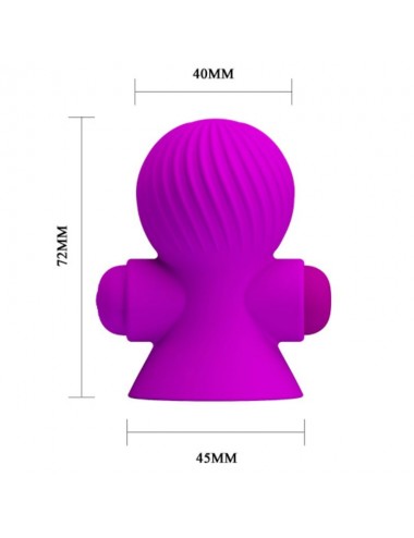 PRETTY LOVE ESTIMULADORES PEZONES 12M VIBRACIÓN LILA