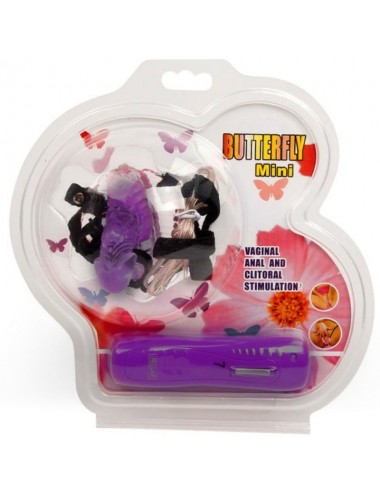BAILE STRAP ON BUTTERLFY MINI CON VIBRACION LILA