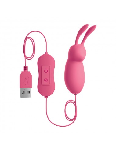 OMG CUTE RABBIT POTENTE VIBRATORE ROSA USB