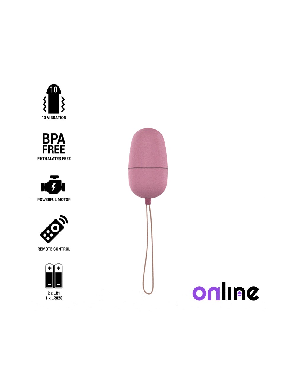 UOVO VIBRANTE TELECOMANDO ONLINE - NERO