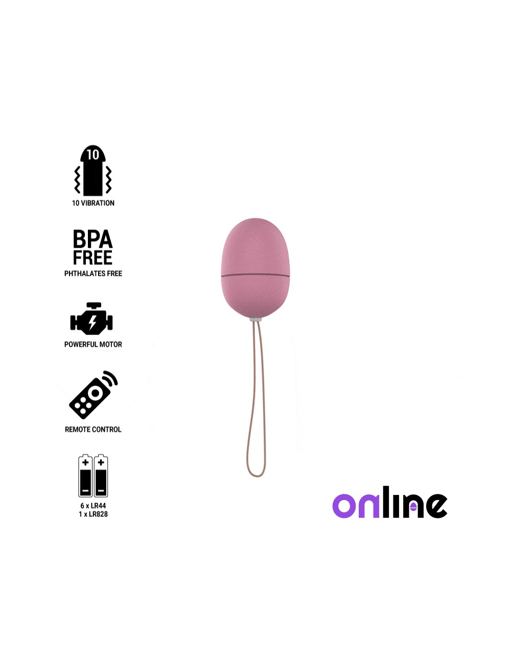 TELECOMANDO ONLINE UOVO VIBRANTE S - ROSA TELECOMANDO ONLINE UOVO VIBRANTE S - ROSA