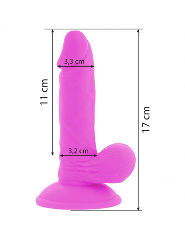 DIVERSIA DILDO VIBRANTE FLESSIBILE 17 CM - VIOLA