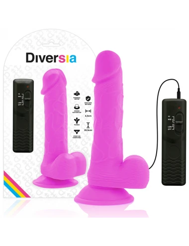 DIVERSIA DILDO VIBRANTE FLESSIBILE 20