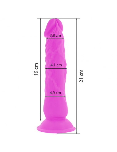 DIVERSIA DILDO VIBRANTE FLESSIBILE 21 CM - VIOLA