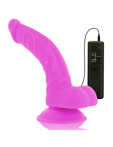 DIVERSIA DILDO VIBRANTE FLESSIBILE 21,5 CM - VIOLA