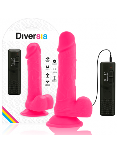 DIVERSIA DILDO VIBRANTE FLESSIBILE 20