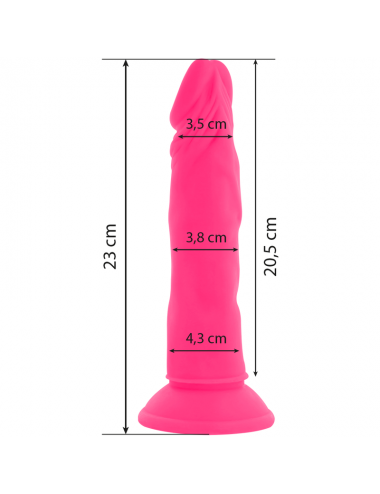 DIVERSIA DILDO VIBRANTE FLESSIBILE 23 CM - ROSA