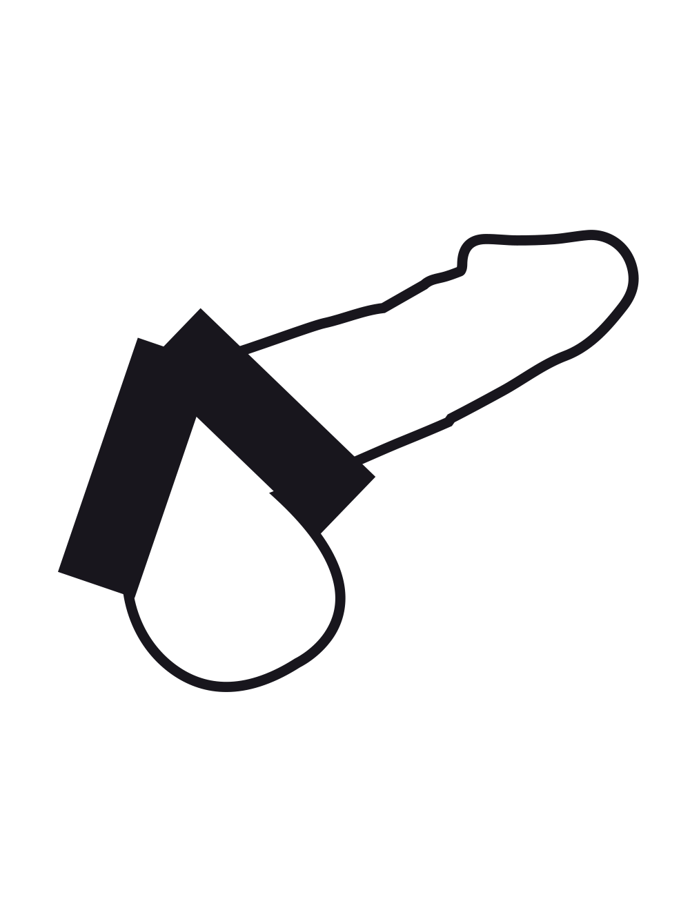 PENE CON DOPPIO ANELLO IN METALLO DARKNESS