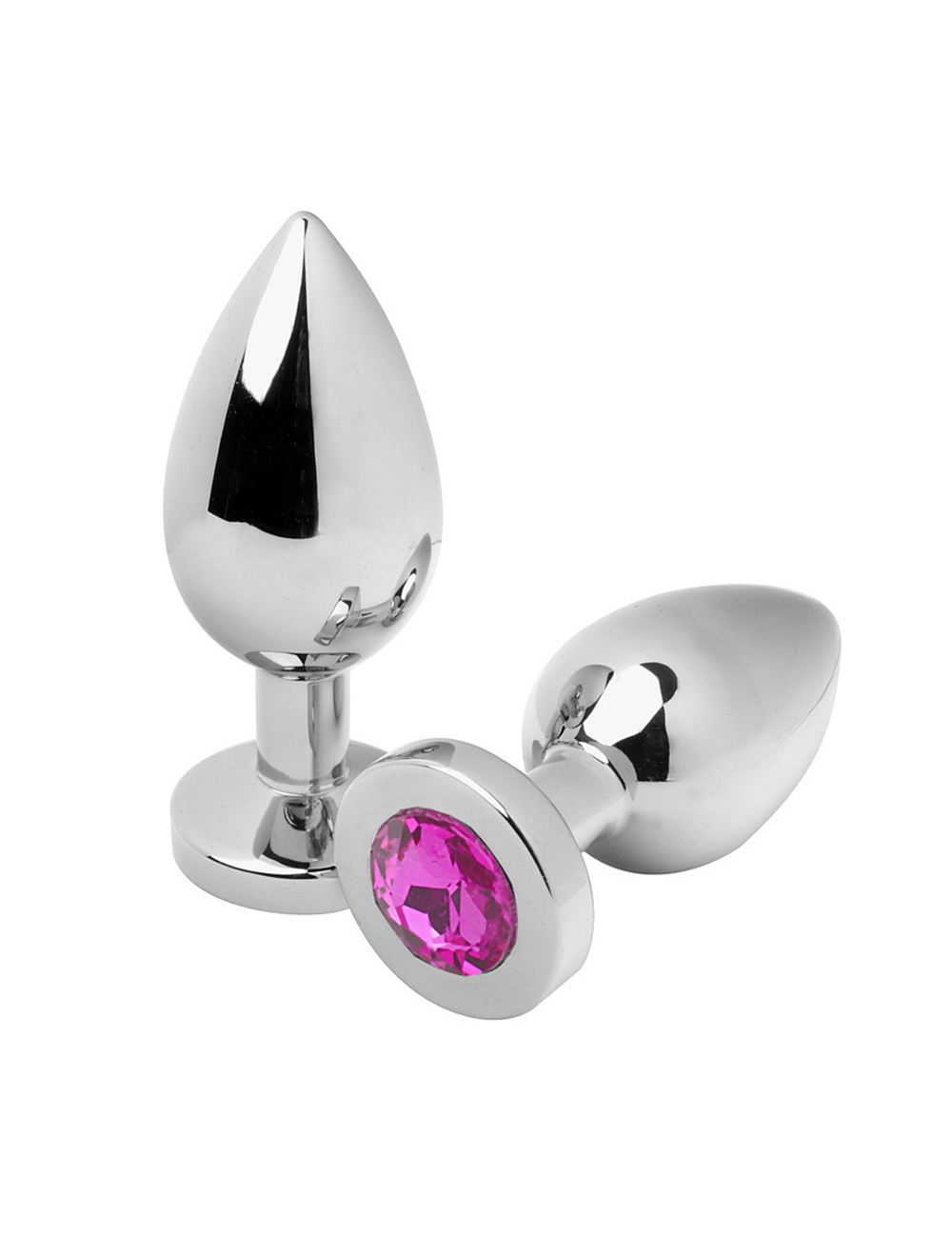 SPINA ANALE METALLICA DIAMANTE ROSA MEDIA 7 SPINA ANALE METALLICA DIAMANTE ROSA MEDIA 7