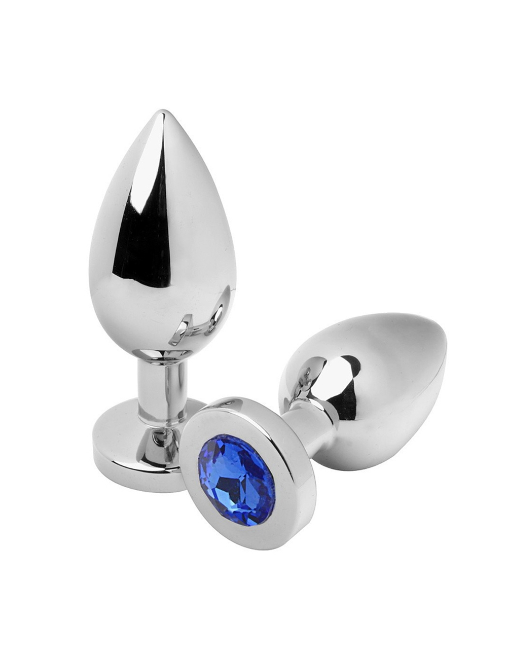 SPINA ANALE METALLICA DIAMANTE BLU MEDIA 7 SPINA ANALE METALLICA DIAMANTE BLU MEDIA 7