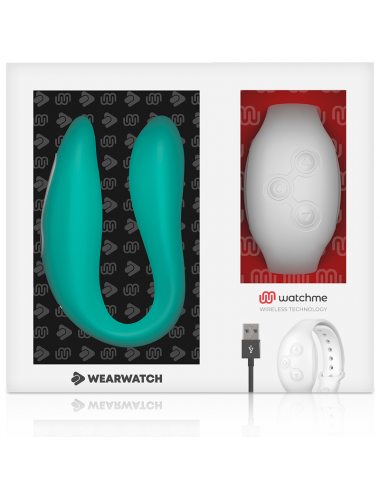 WEARWATCH DUAL PLEASURE WIRELESS TECHNOLOGY WATCHME AQUAMARINE / SNOWY
