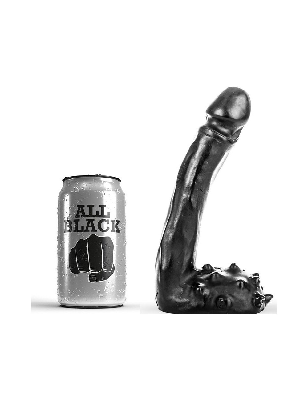 DILDO TUTTO NERO 19CM DILDO TUTTO NERO 19CM