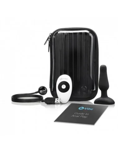 B-VIBE NOVICE CONTROL REMOTO ANAL PLUG NEGRO