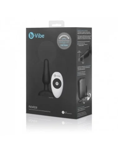 B-VIBE NOVICE CONTROL REMOTO ANAL PLUG NEGRO