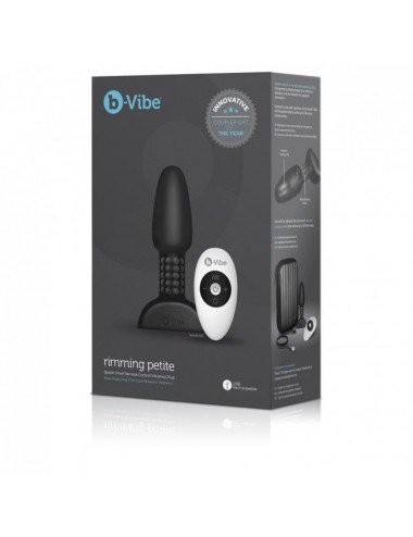 B-VIBE RIMMING CONTROL REMOTO ANAL PLUG  PETITE  NEGRO