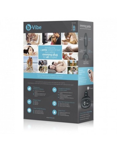 B-VIBE RIMMING CONTROL REMOTO ANAL PLUG  PETITE  NEGRO