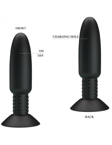 PRETTY LOVE BOTTOM - PLUG CON VIBRACION Y ROTACION