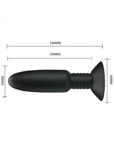 PRETTY LOVE BOTTOM - PLUG CON VIBRACION Y ROTACION