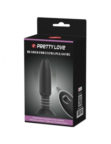 PRETTY LOVE BOTTOM - PLUG CON VIBRACION Y ROTACION