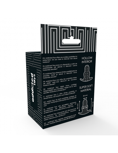 DILATATORE ANALE MEDIO addicted 9,5 CM - TRASPARENTE