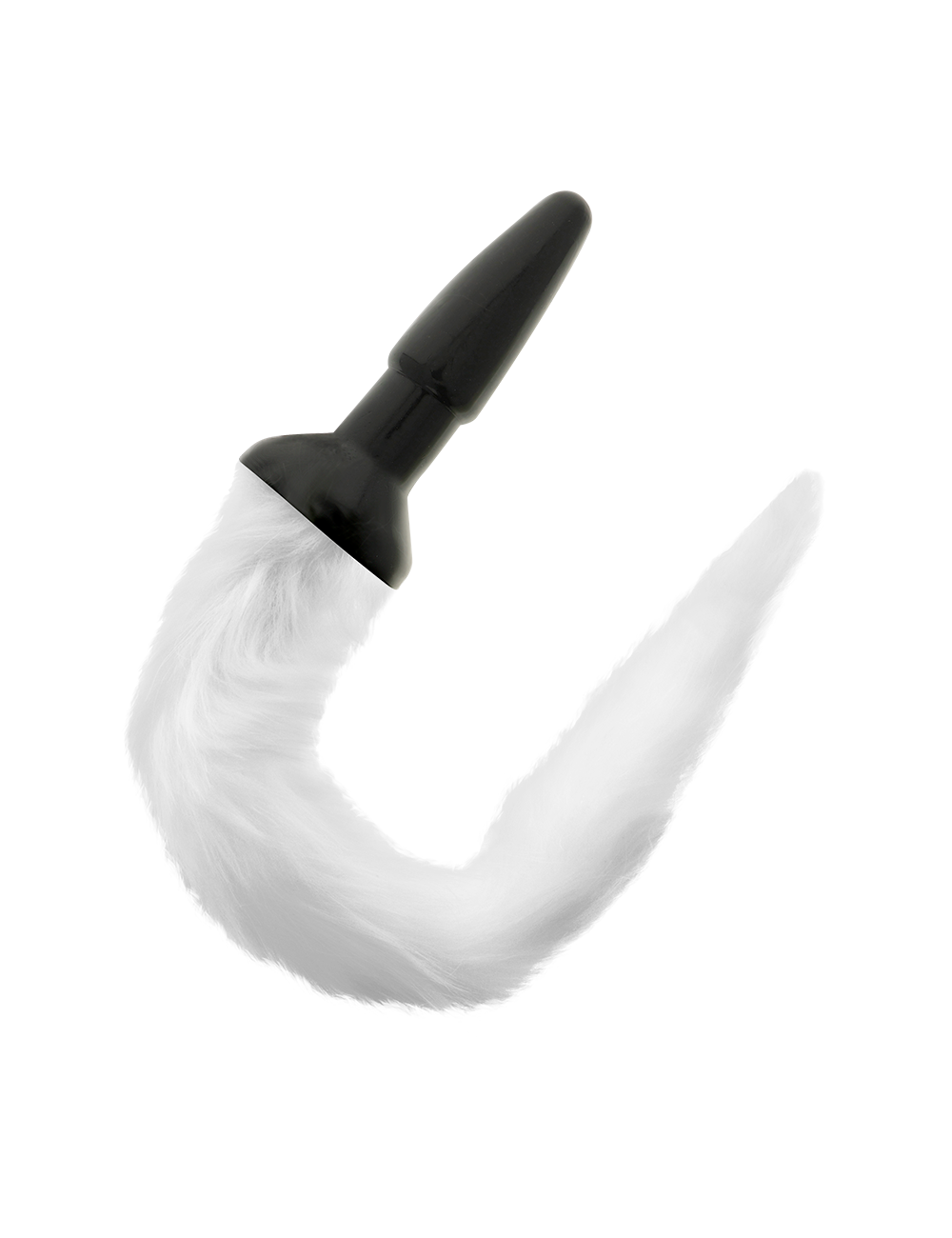 DARKNESS TAIL BUTT SILICONE PLUG -WHITE DARKNESS TAIL BUTT SILICONE PLUG -WHITE