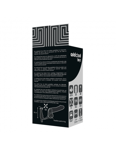 VIBRATORE DI GIOCATTOLI addicted PROST TICO NERO 10 CM